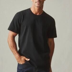 NWOT American Giant Men's 100% Cotton Midweight Vintage Crew Tee Black Large